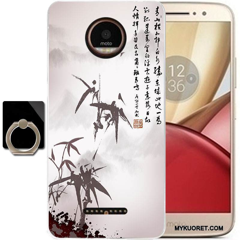 Kuori Moto C Sarjakuva Puhelimen Kuoret Musta, Kotelo Moto C Suojaus Murtumaton