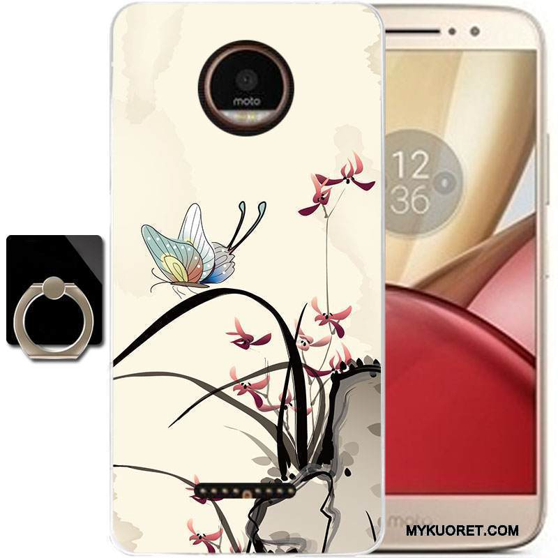 Kuori Moto C Sarjakuva Puhelimen Kuoret Musta, Kotelo Moto C Suojaus Murtumaton