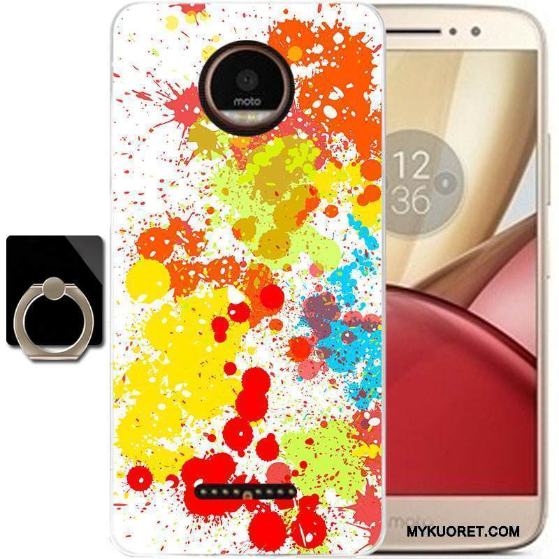 Kuori Moto C Sarjakuva Puhelimen Kuoret Musta, Kotelo Moto C Suojaus Murtumaton