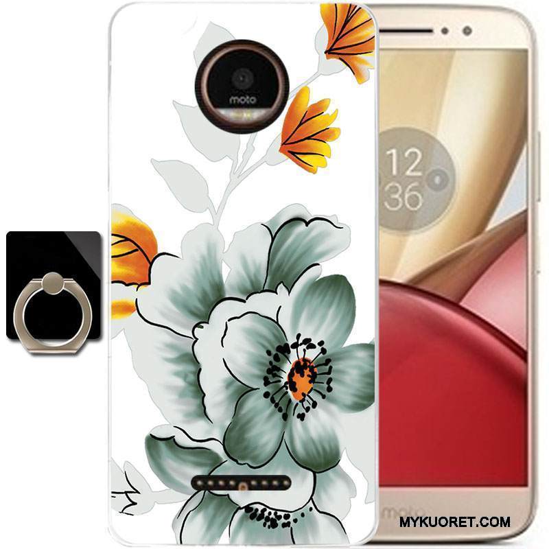 Kuori Moto C Sarjakuva Puhelimen Kuoret Musta, Kotelo Moto C Suojaus Murtumaton