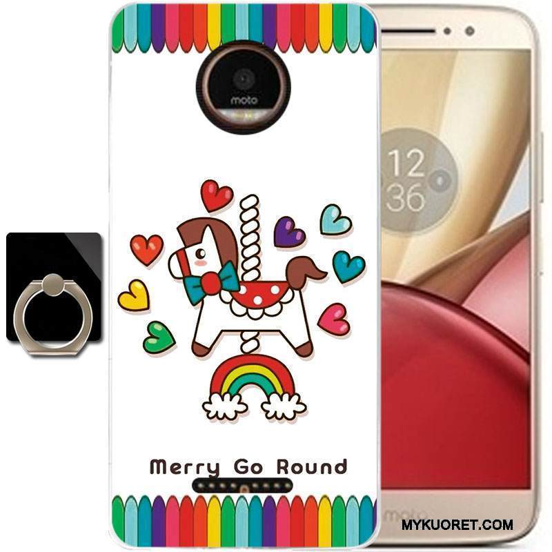 Kuori Moto C Sarjakuva Puhelimen Kuoret Musta, Kotelo Moto C Suojaus Murtumaton