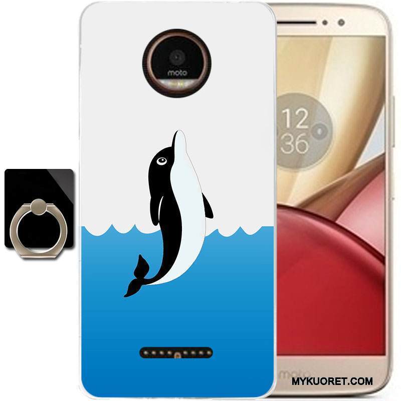 Kuori Moto C Sarjakuva Puhelimen Kuoret Musta, Kotelo Moto C Suojaus Murtumaton