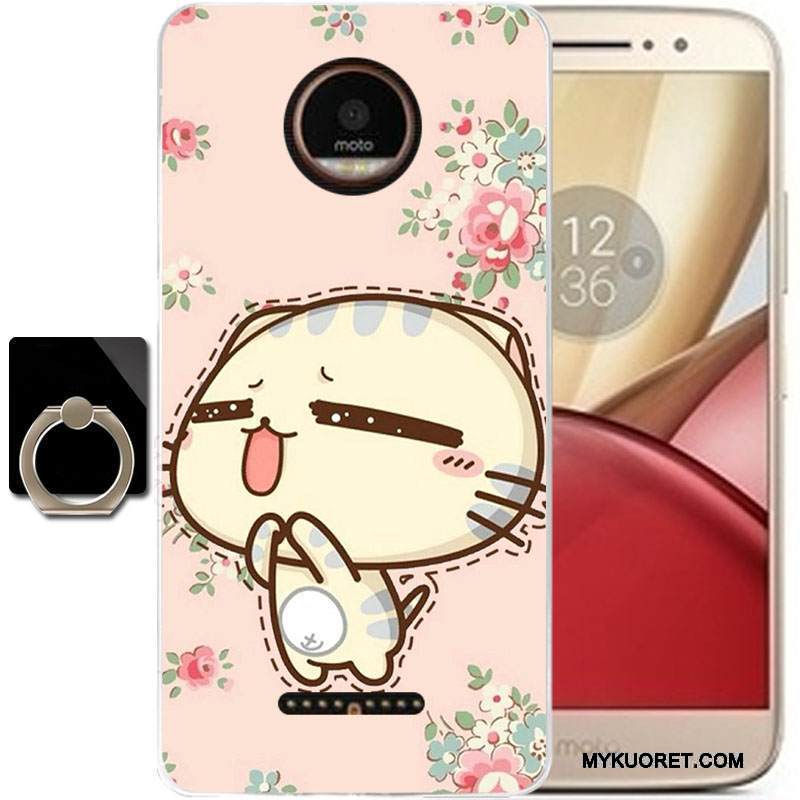 Kuori Moto C Sarjakuva Puhelimen Kuoret Musta, Kotelo Moto C Suojaus Murtumaton