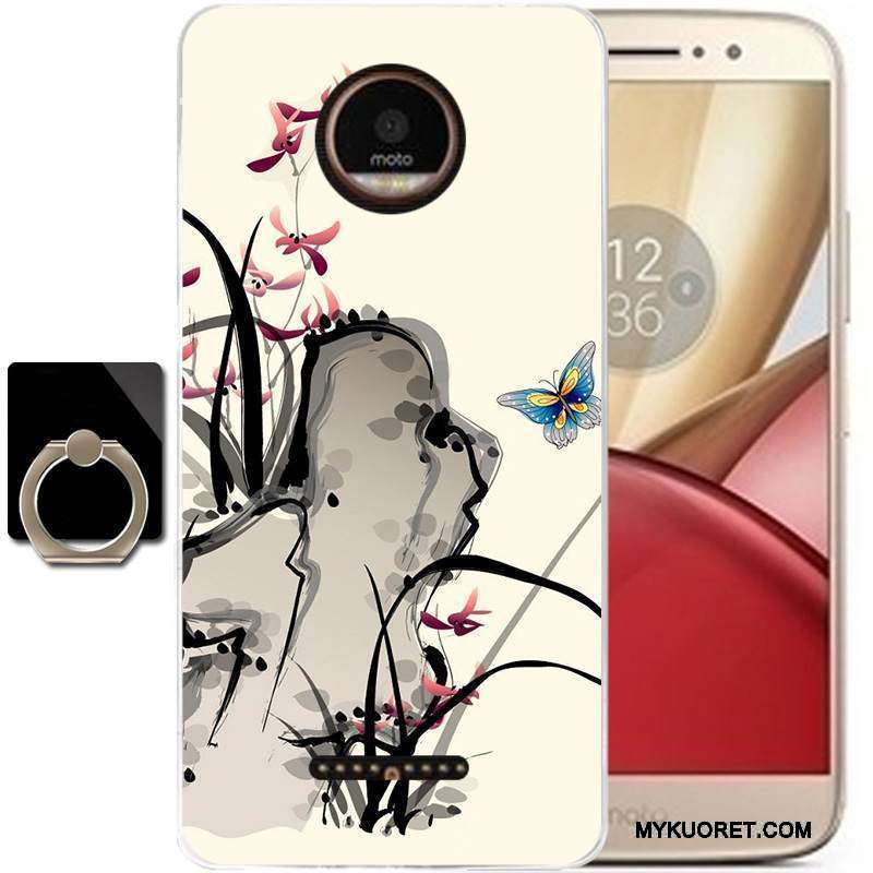 Kuori Moto C Silikoni Puhelimen Kuoret Tuuli, Kotelo Moto C Laukut Murtumaton Musta