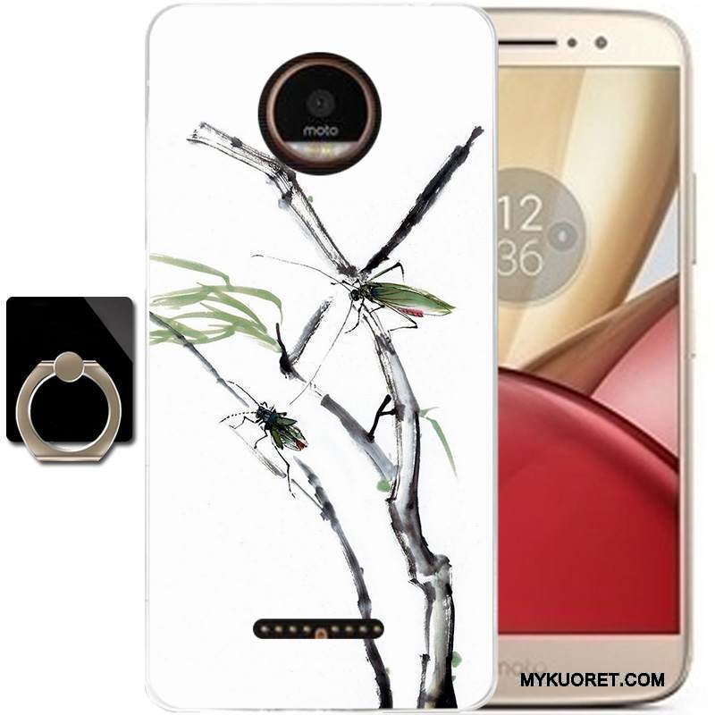 Kuori Moto C Silikoni Puhelimen Kuoret Tuuli, Kotelo Moto C Laukut Murtumaton Musta