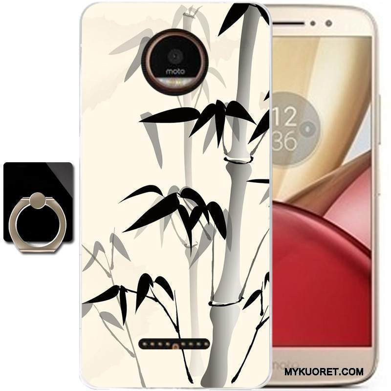 Kuori Moto C Silikoni Puhelimen Kuoret Tuuli, Kotelo Moto C Laukut Murtumaton Musta