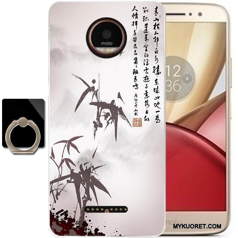 Kuori Moto C Silikoni Puhelimen Kuoret Tuuli, Kotelo Moto C Laukut Murtumaton Musta