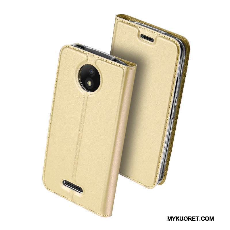 Kuori Moto C Suojaus Puhelimen Kuoret Liiketoiminta, Kotelo Moto C Nahka Murtumaton Jauhe