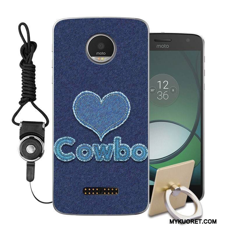 Kuori Moto C Suojaus Puhelimen Kuoret Murtumaton, Kotelo Moto C Maalaus Ripustettavat Koristeet Vihreä