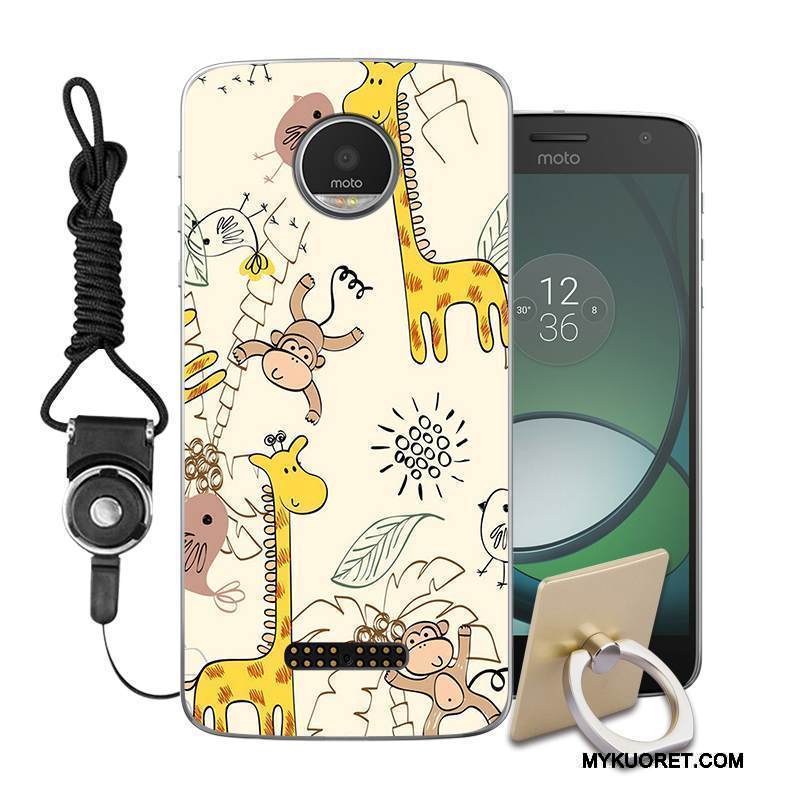 Kuori Moto C Suojaus Puhelimen Kuoret Murtumaton, Kotelo Moto C Maalaus Ripustettavat Koristeet Vihreä