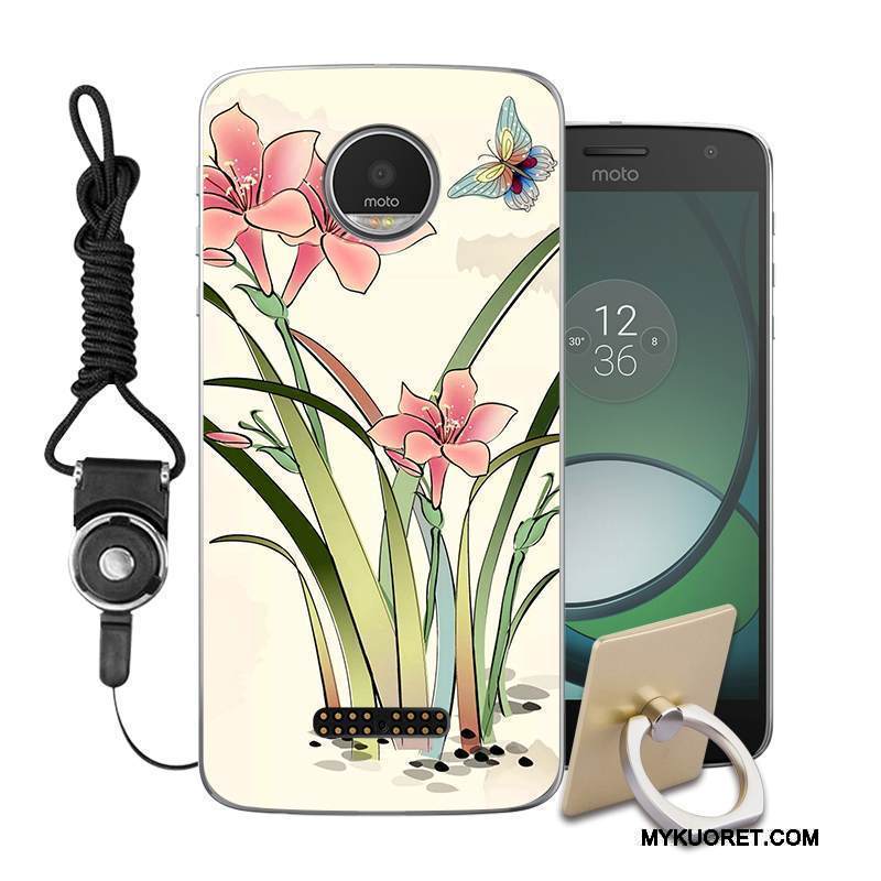 Kuori Moto C Suojaus Puhelimen Kuoret Murtumaton, Kotelo Moto C Maalaus Ripustettavat Koristeet Vihreä