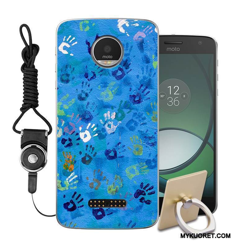 Kuori Moto C Suojaus Puhelimen Kuoret Murtumaton, Kotelo Moto C Maalaus Ripustettavat Koristeet Vihreä