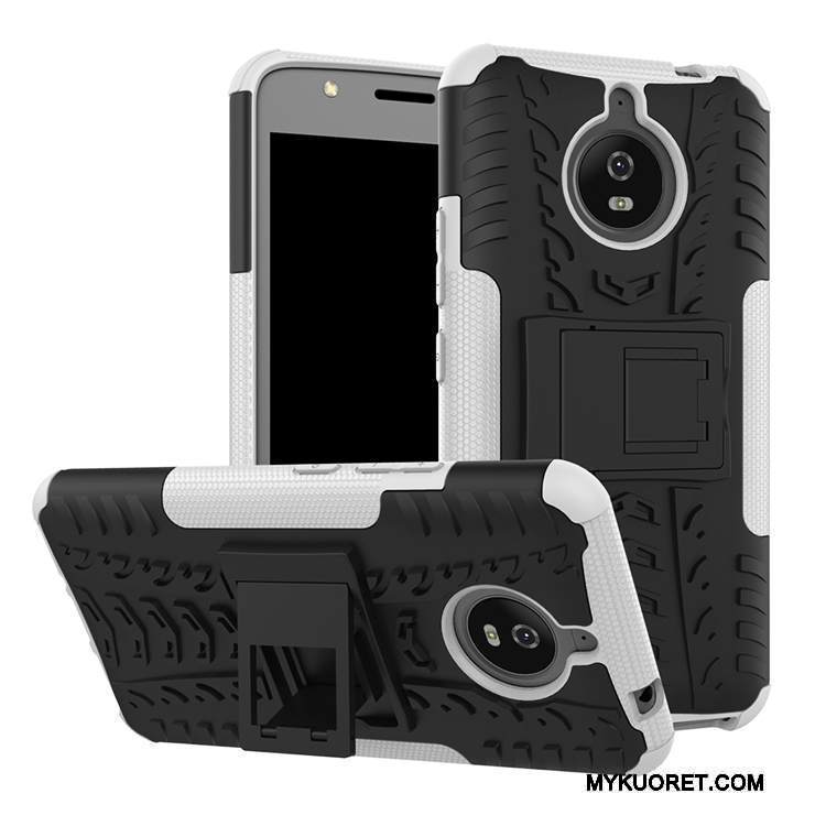 Kuori Moto E4 Laukut Sininen Murtumaton, Kotelo Moto E4 Suojaus Paksut Punainen