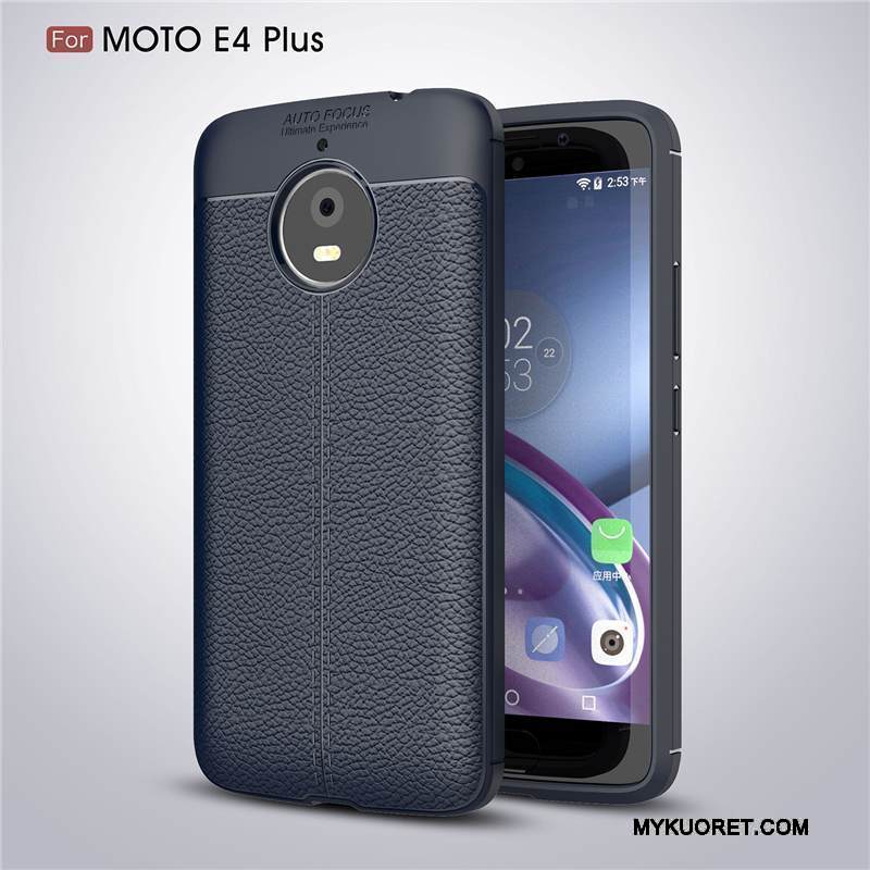 Kuori Moto E4 Plus Laukut Punainen Murtumaton, Kotelo Moto E4 Plus Silikoni Puhelimen Kuoret