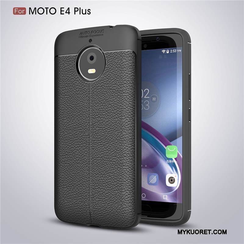 Kuori Moto E4 Plus Laukut Punainen Murtumaton, Kotelo Moto E4 Plus Silikoni Puhelimen Kuoret