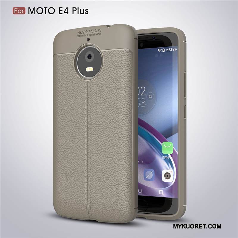Kuori Moto E4 Plus Laukut Punainen Murtumaton, Kotelo Moto E4 Plus Silikoni Puhelimen Kuoret
