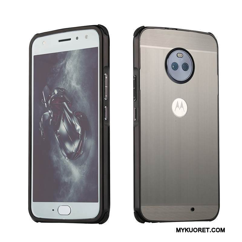 Kuori Moto E4 Plus Metalli Jauhe Murtumaton, Kotelo Moto E4 Plus Suojaus Johdin Puhelimen Kuoret