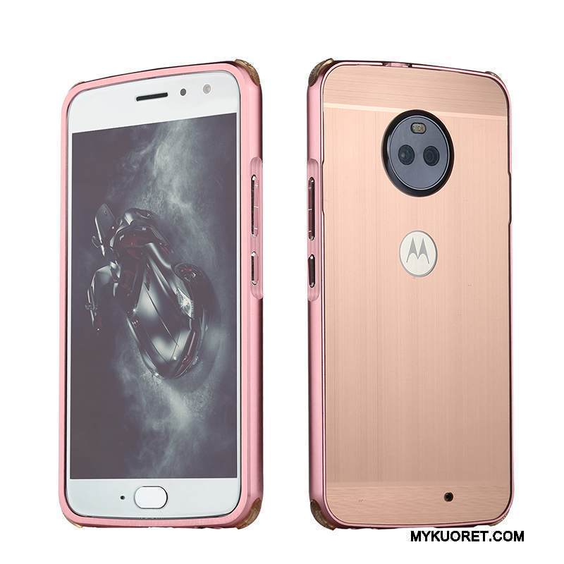 Kuori Moto E4 Plus Metalli Jauhe Murtumaton, Kotelo Moto E4 Plus Suojaus Johdin Puhelimen Kuoret