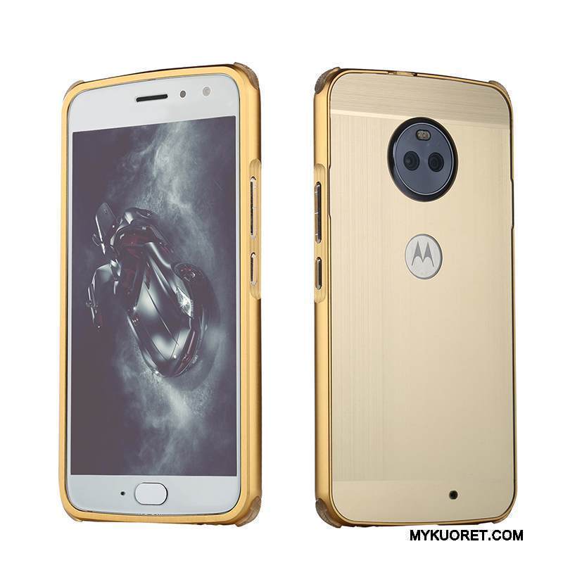 Kuori Moto E4 Plus Metalli Jauhe Murtumaton, Kotelo Moto E4 Plus Suojaus Johdin Puhelimen Kuoret