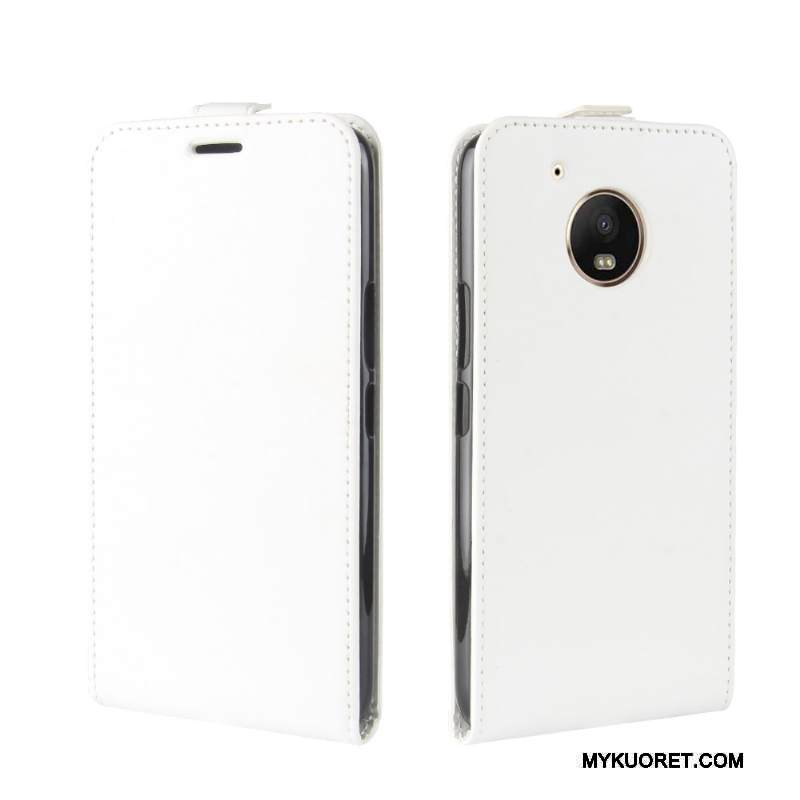 Kuori Moto E4 Plus Nahka Musta, Kotelo Moto E4 Plus Salkku