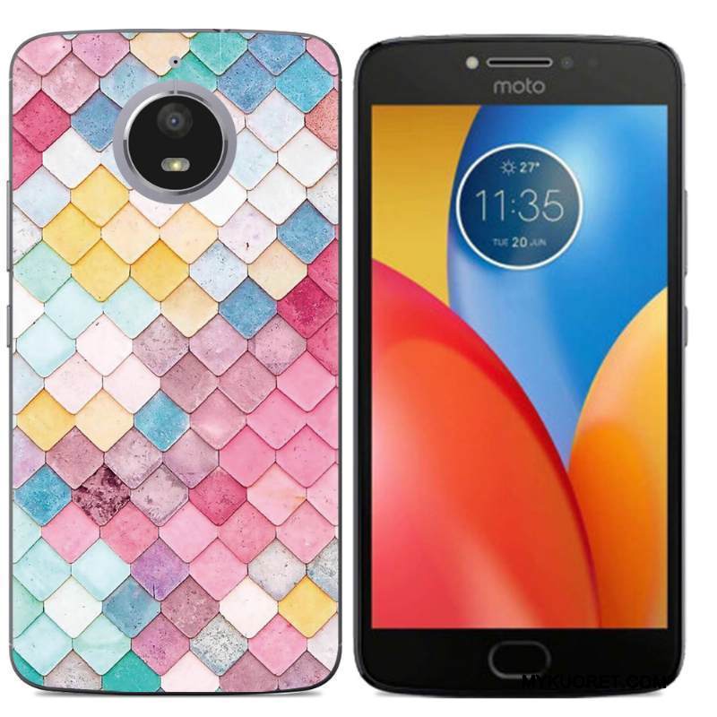 Kuori Moto E4 Plus Suojaus Kukkakuvio Puhelimen Kuoret, Kotelo Moto E4 Plus Monivärinen Murtumaton