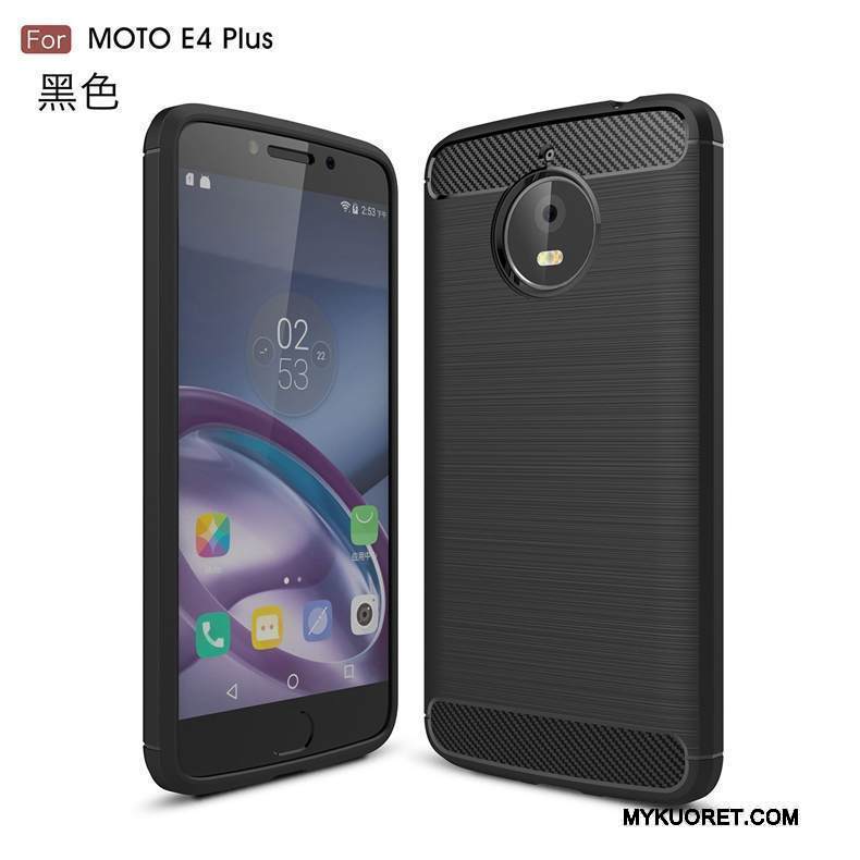 Kuori Moto E4 Plus Suojaus Kukkakuvio Punainen, Kotelo Moto E4 Plus Pehmeä Neste Kuitu Murtumaton