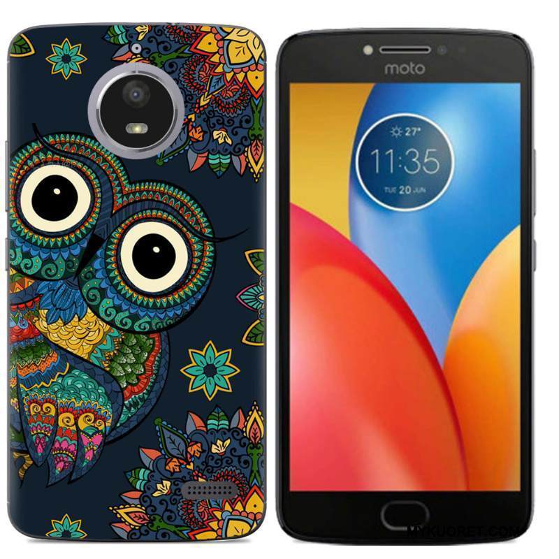 Kuori Moto E4 Sarjakuva Musta Puhelimen Kuoret, Kotelo Moto E4 Luova