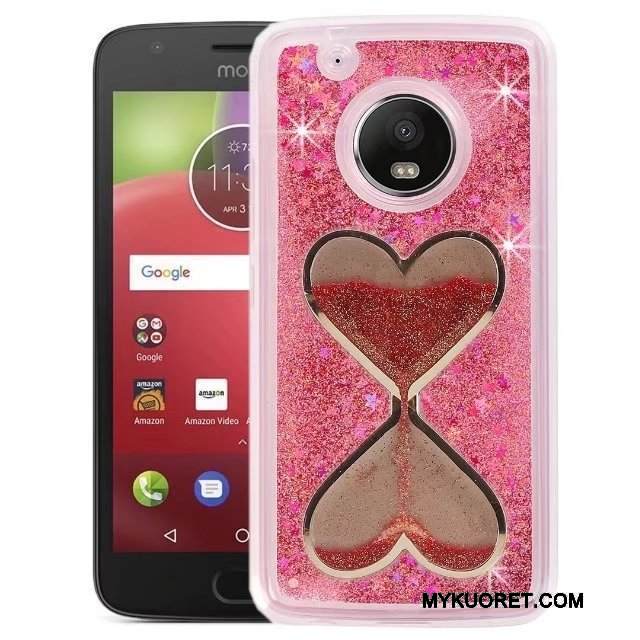 Kuori Moto E4 Suojaus Sininen Murtumaton, Kotelo Moto E4 Laukut Puhelimen Kuoret Juoksuhiekka