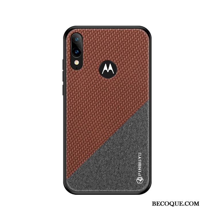 Kuori Moto E6 Plus Laukut Puhelimen Kuoret Keltainen, Kotelo Moto E6 Plus Murtumaton Kukkakuvio