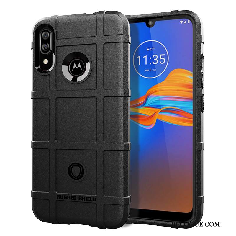 Kuori Moto E6 Plus Suojaus Murtumaton Puhelimen Kuoret, Kotelo Moto E6 Plus Laukut Musta Pu