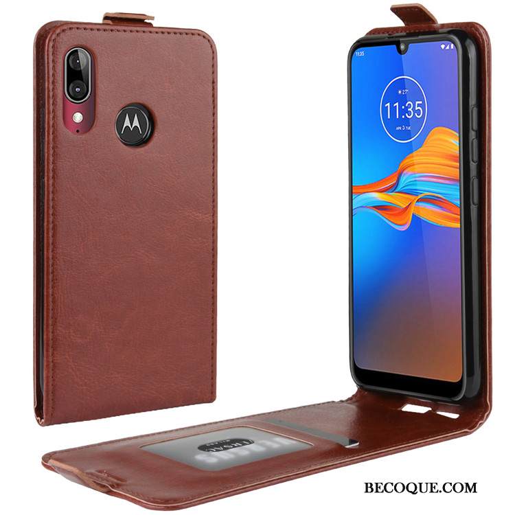 Kuori Moto E6 Plus Suojaus Murtumaton Puhelimen Kuoret, Kotelo Moto E6 Plus Nahka