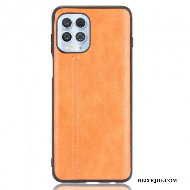 Kuori Moto G100 Couture-nahkaefekti