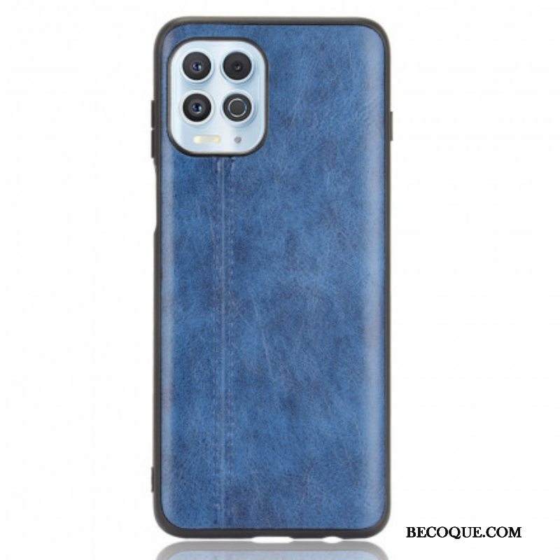 Kuori Moto G100 Couture-nahkaefekti