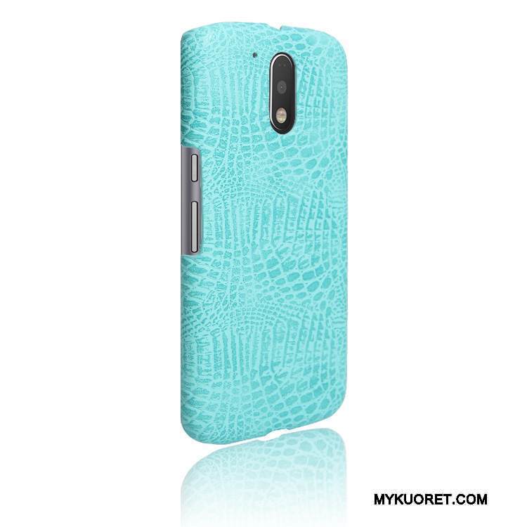 Kuori Moto G4 Play Nahka Punainen Kova, Kotelo Moto G4 Play Suojaus Kehys Murtumaton