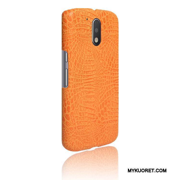Kuori Moto G4 Play Nahka Punainen Kova, Kotelo Moto G4 Play Suojaus Kehys Murtumaton