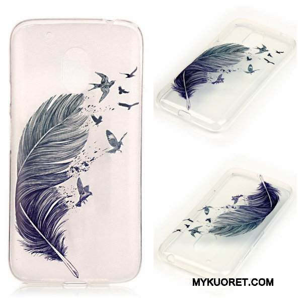 Kuori Moto G4 Play Pehmeä Neste Läpinäkyvä Puhelimen Kuoret, Kotelo Moto G4 Play Laukut Sininen