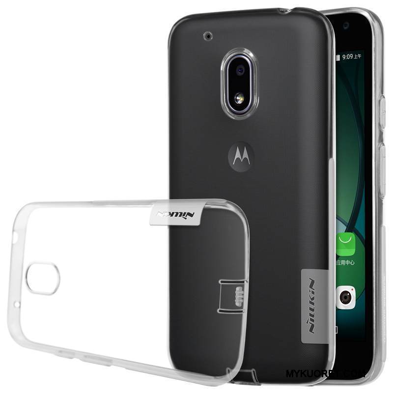 Kuori Moto G4 Play Pehmeä Neste Puhelimen Kuoret Läpinäkyvä, Kotelo Moto G4 Play Suojaus Murtumaton Kulta