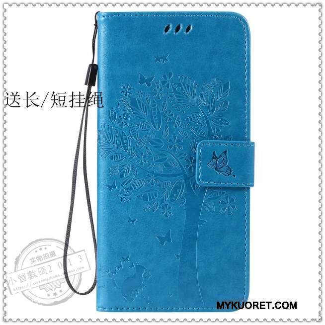 Kuori Moto G4 Play Suojaus Murtumaton Puhelimen Kuoret, Kotelo Moto G4 Play Nahka Sininen