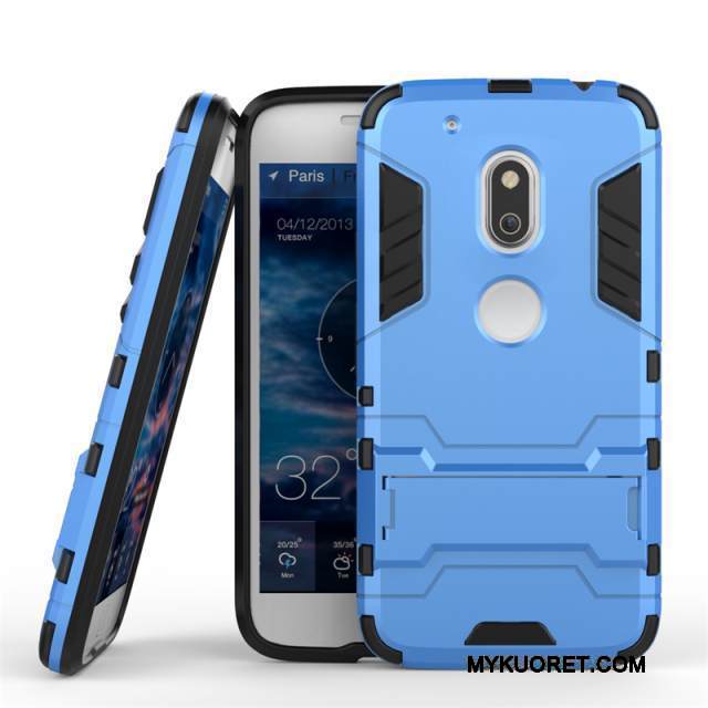 Kuori Moto G4 Play Tuki Murtumaton Puhelimen Kuoret, Kotelo Moto G4 Play Suojaus Kulta Double Hame