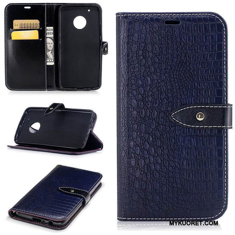 Kuori Moto G5 Nahka Liiketoiminta Musta, Kotelo Moto G5 Pehmeä Neste Puhelimen Kuoret Murtumaton