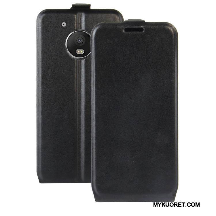 Kuori Moto G5 Nahka Puhelimen Kuoret Kortti, Kotelo Moto G5 Kuoret Jauhe