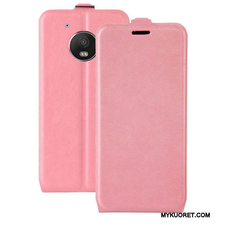 Kuori Moto G5 Nahka Puhelimen Kuoret Kortti, Kotelo Moto G5 Kuoret Jauhe