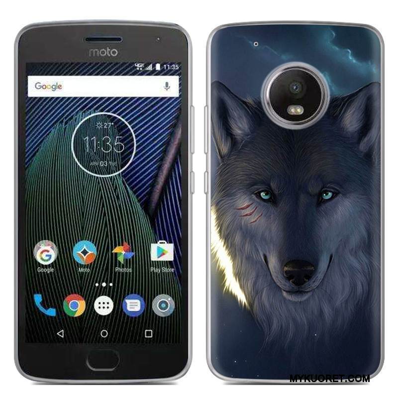 Kuori Moto G5 Pehmeä Neste Puhelimen Kuoret Hyvä Myynti, Kotelo Moto G5 Sarjakuva Musta Uusi