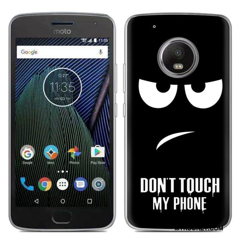 Kuori Moto G5 Pehmeä Neste Puhelimen Kuoret Hyvä Myynti, Kotelo Moto G5 Sarjakuva Musta Uusi