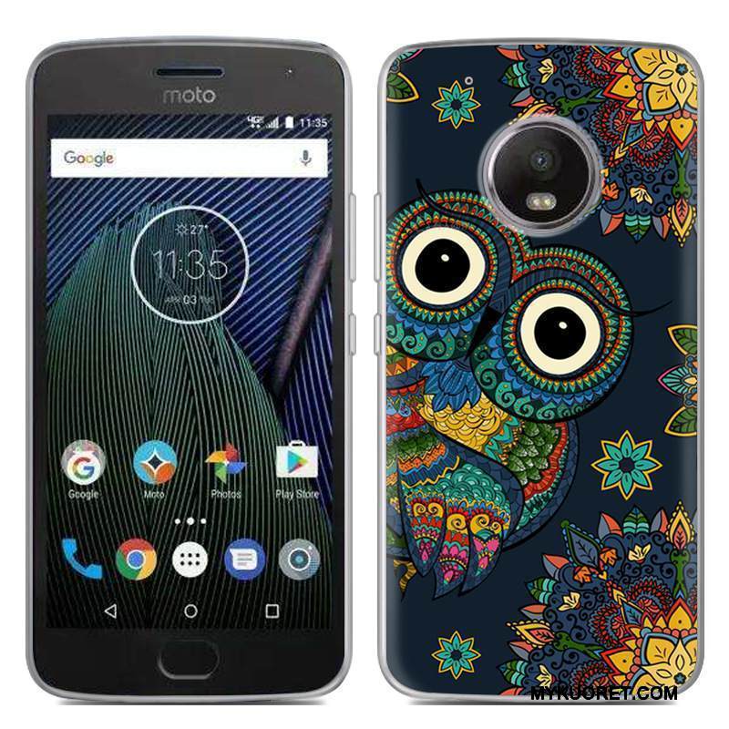 Kuori Moto G5 Pehmeä Neste Puhelimen Kuoret Hyvä Myynti, Kotelo Moto G5 Sarjakuva Musta Uusi