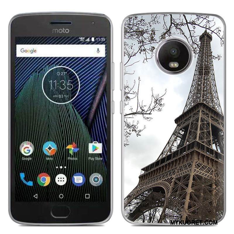 Kuori Moto G5 Pehmeä Neste Puhelimen Kuoret Hyvä Myynti, Kotelo Moto G5 Sarjakuva Musta Uusi