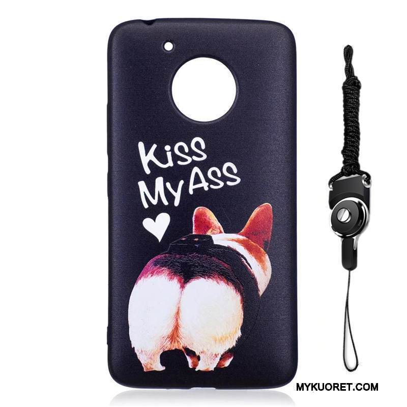 Kuori Moto G5 Pehmeä Neste Puhelimen Kuoret Tummansininen, Kotelo Moto G5 Suojaus Pesty Suede