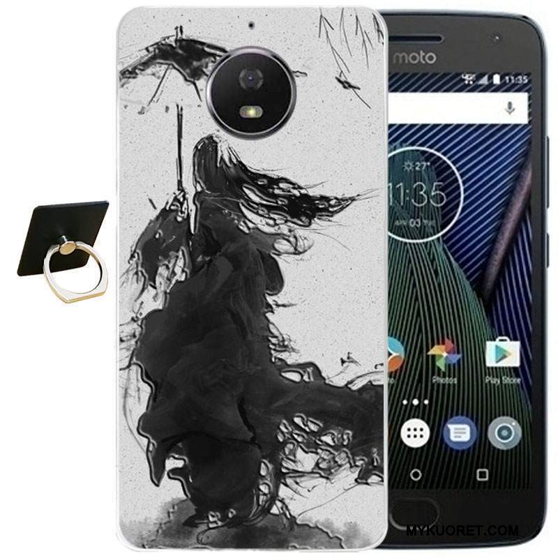 Kuori Moto G5 Plus Kohokuviointi Tuuli Jauhe, Kotelo Moto G5 Plus Silikoni Puhelimen Kuoret