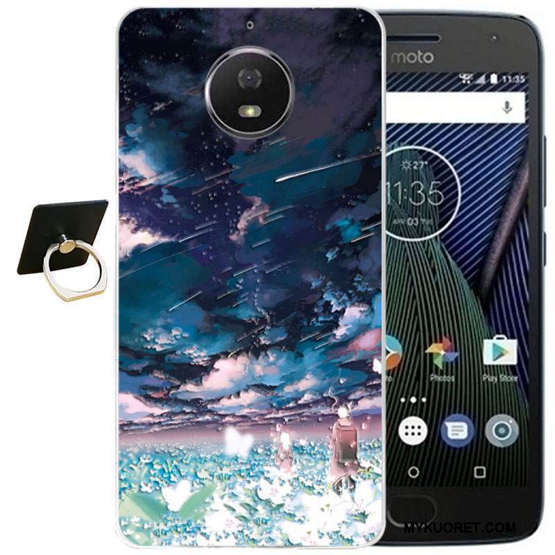 Kuori Moto G5 Plus Kohokuviointi Tuuli Jauhe, Kotelo Moto G5 Plus Silikoni Puhelimen Kuoret
