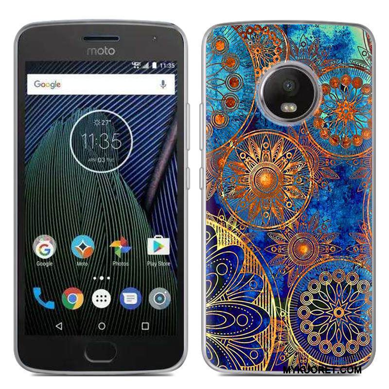 Kuori Moto G5 Plus Luova Puhelimen Kuoret Punainen, Kotelo Moto G5 Plus Pehmeä Neste Erikoistarjous